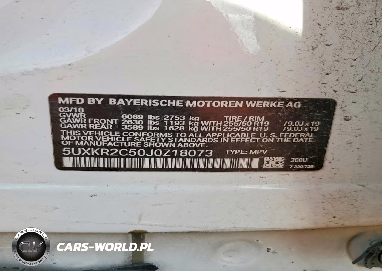 2018 BMW X5 Sdrive35I VIN:5UXKR2C50J0Z18073 - 12