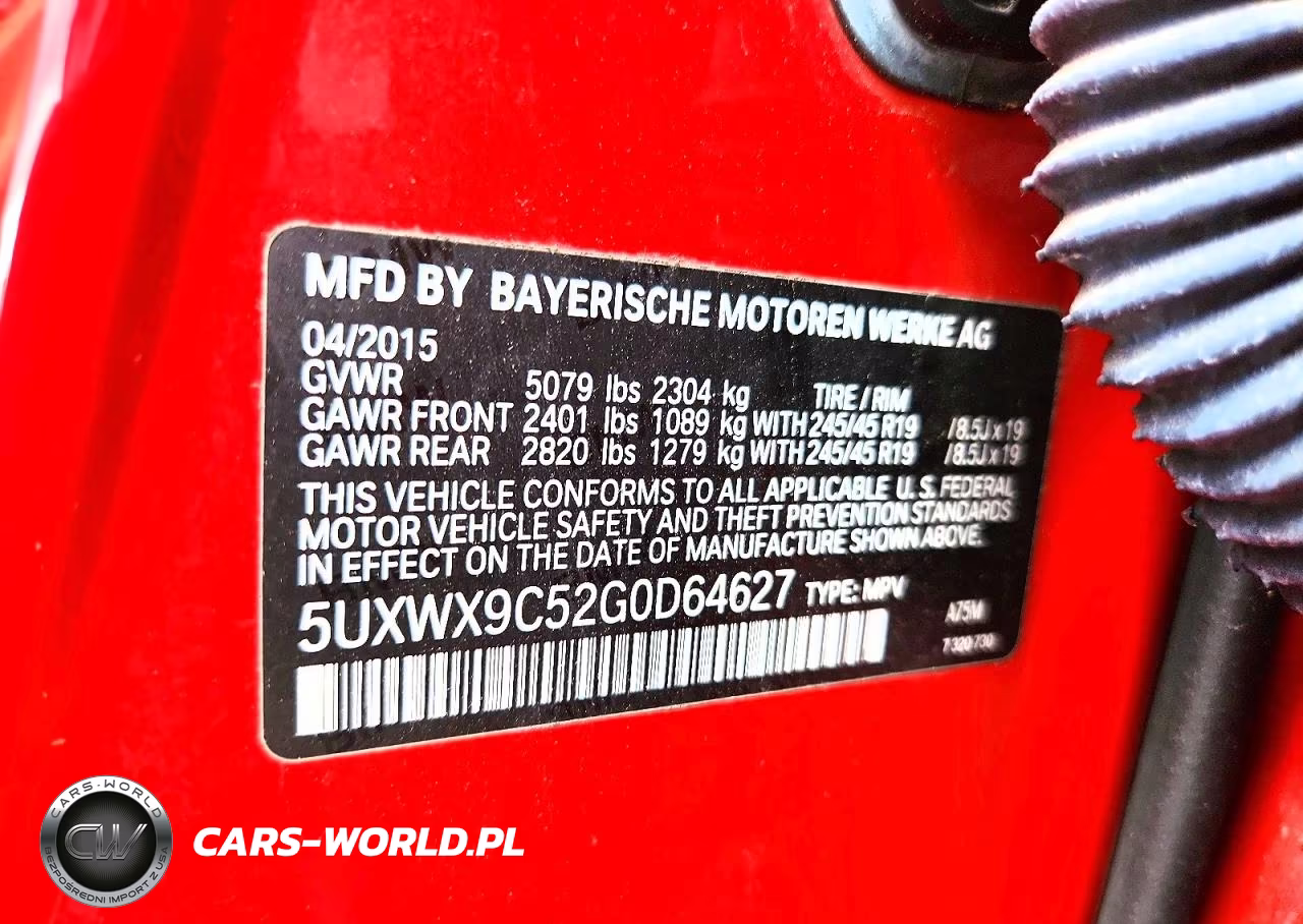 2016 BMW X3 xDrive28I VIN:5UXWX9C52G0D64627 - 13