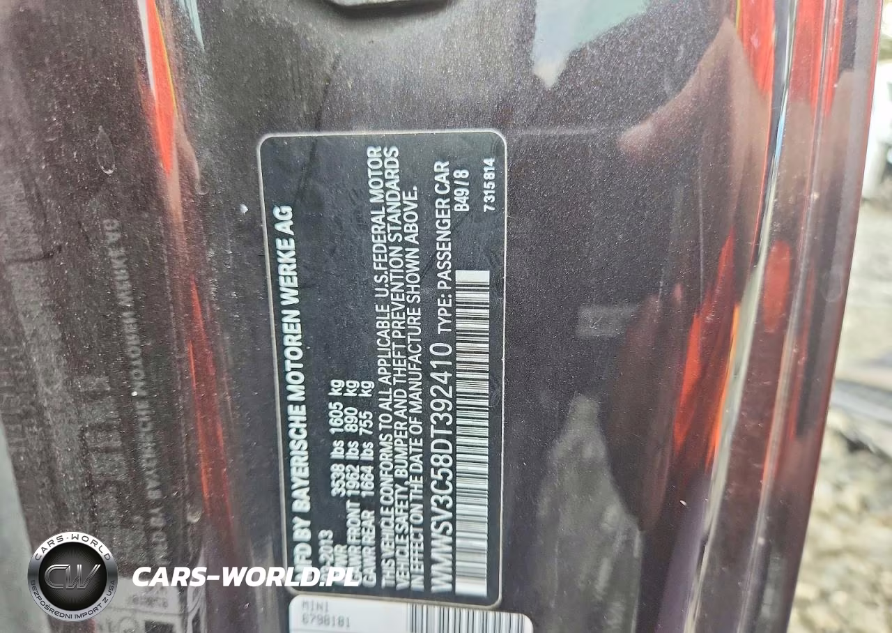 2013 Mini Cooper S VIN:WMWSV3C58DT392410 - 13