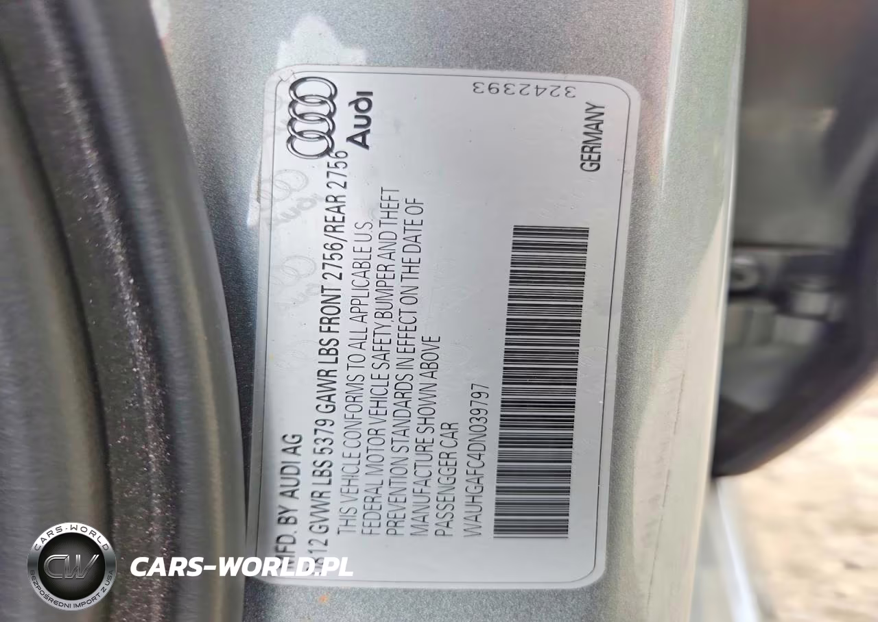 2013 Audi A6 Prestige VIN:WAUHGAFC4DN039797 - 12