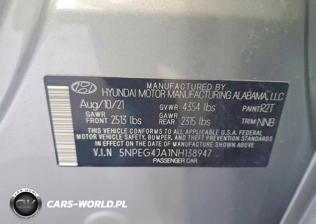 2022 Hyundai Sonata Se VIN:5NPEG4JA1NH138947 - 12