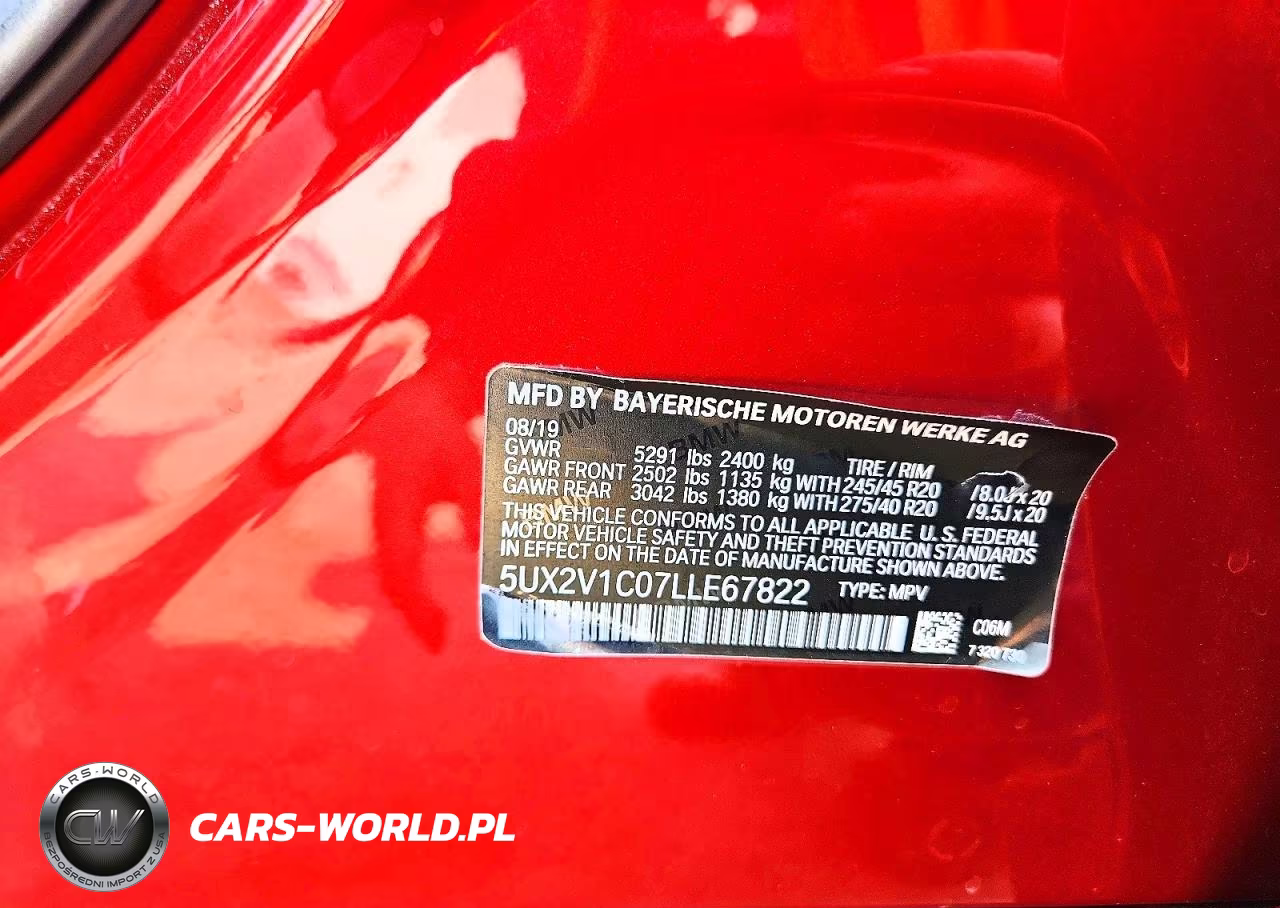 2020 BMW X4 xDrive30I VIN:5UX2V1C07LLE67822 - 13
