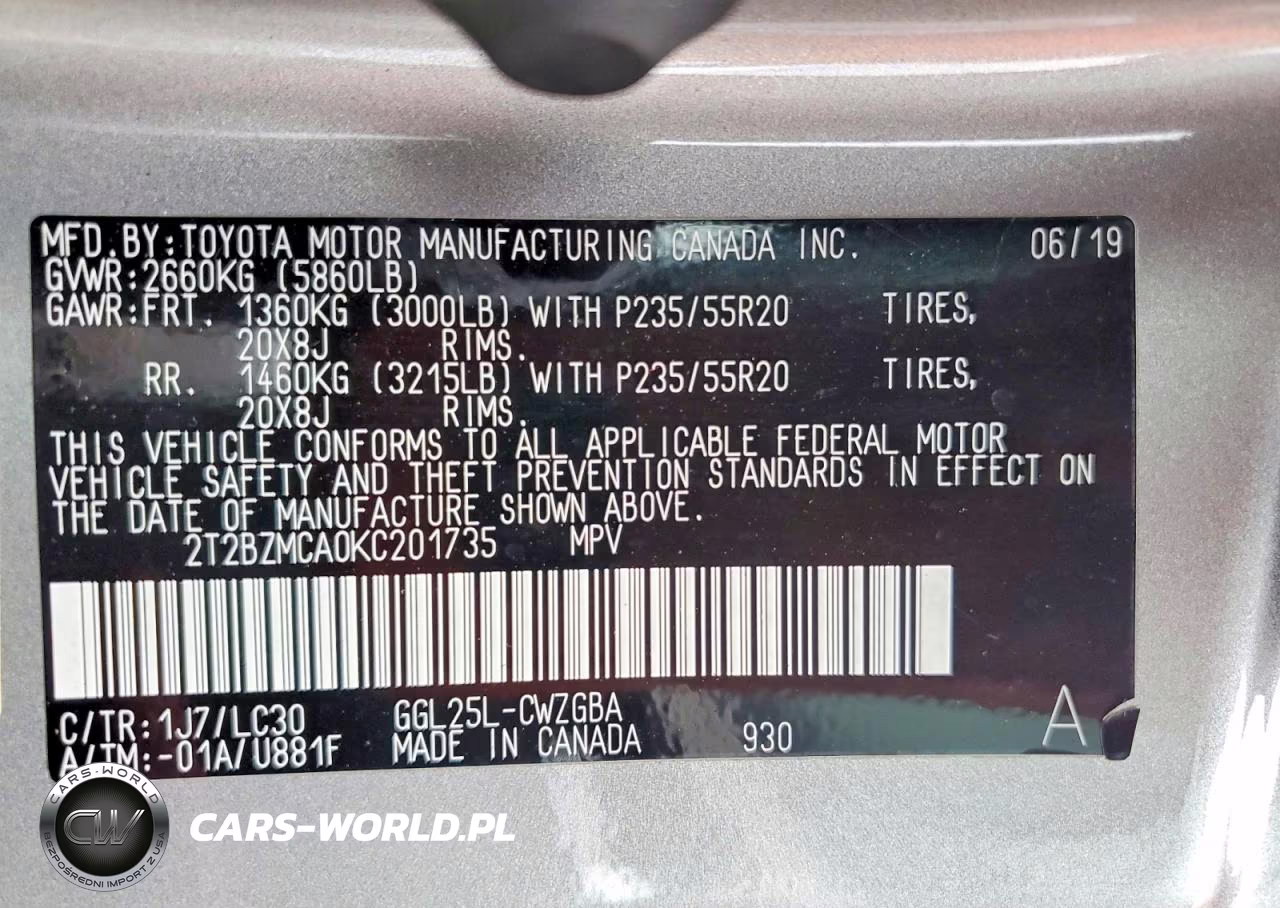 2019 Lexus Rx 350 F Sport VIN:2T2BZMCA0KC201735 - 13