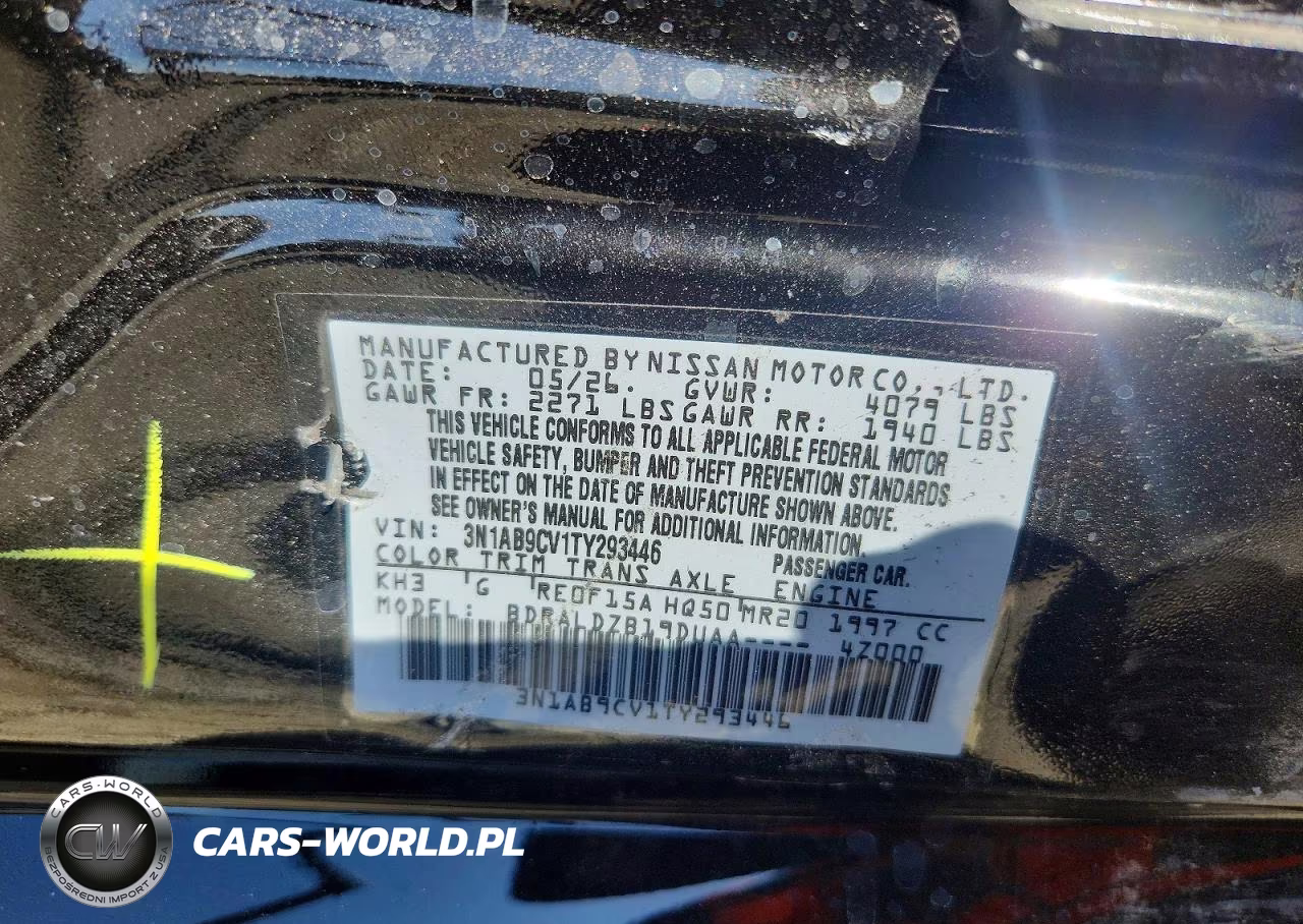 2026 Nissan Sentra Sv VIN:3N1AB9CV1TY293446 - 12