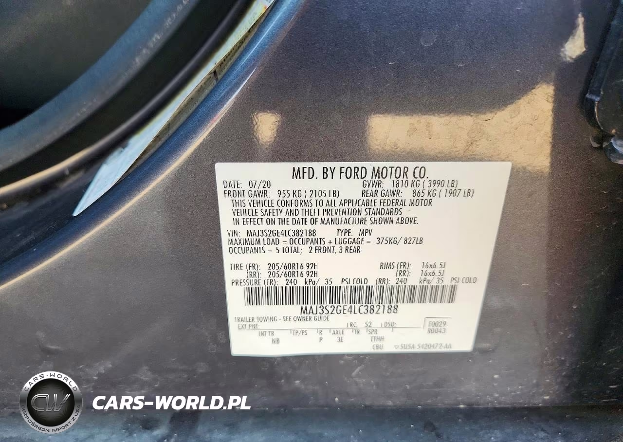 2020 Ford Ecosport Se VIN:MAJ3S2GE4LC382188 - 14