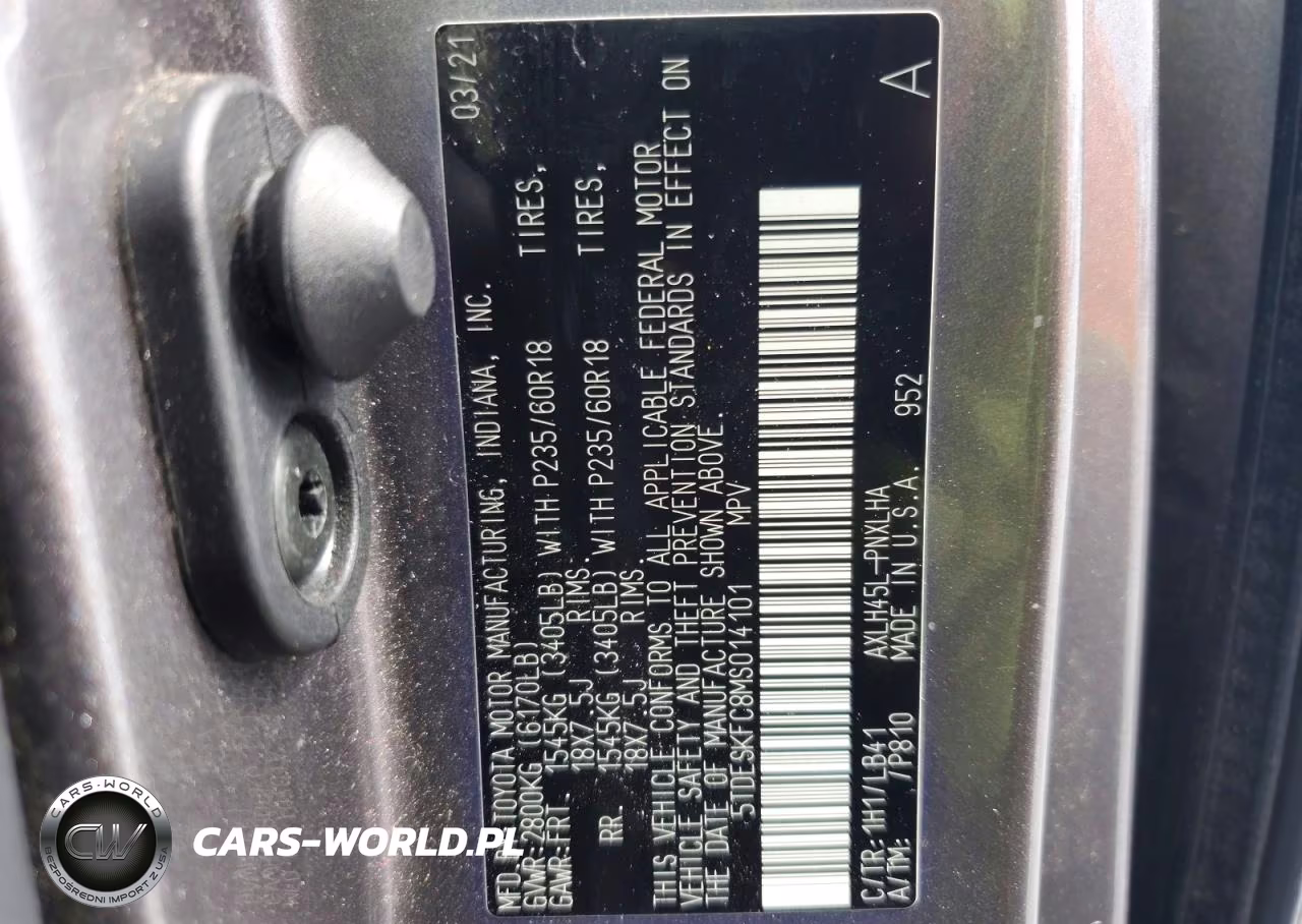 2021 Toyota Sienna Platinum VIN:5TDESKFC8MS014101 - 13
