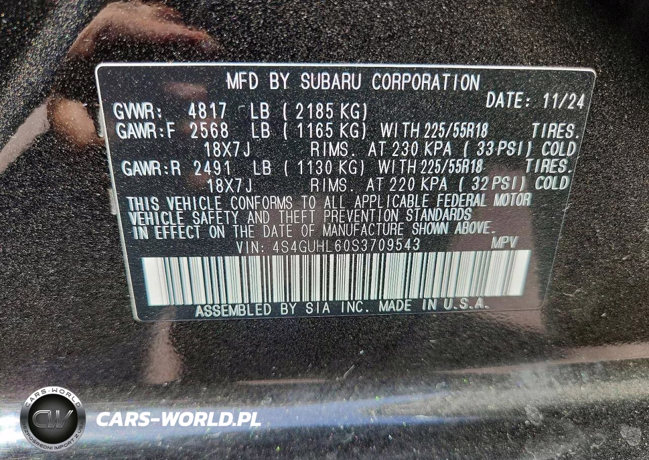 2025 Subaru Crosstrek Limited VIN:4S4GUHL60S3709543 - 13