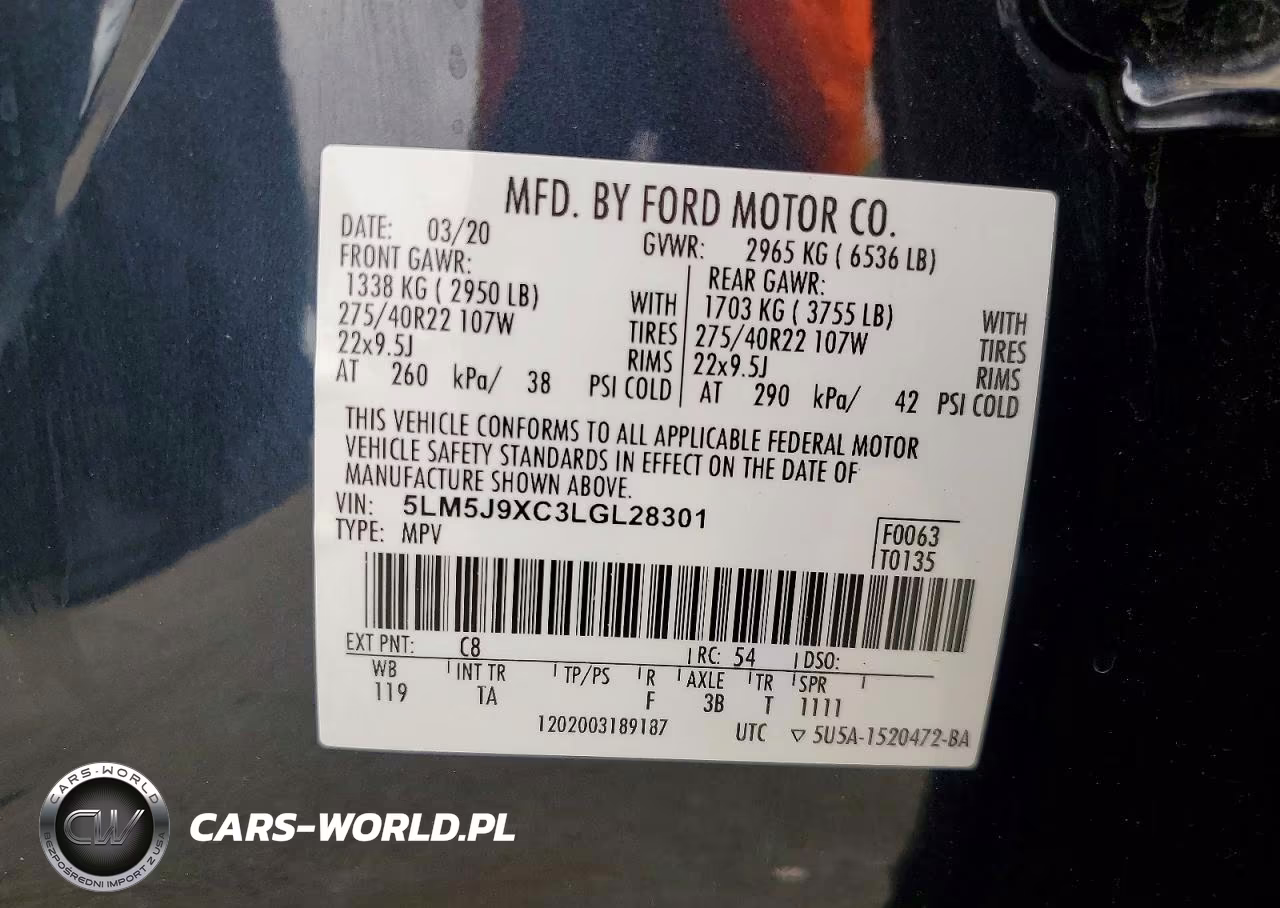 2020 Lincoln Aviator Black Label VIN:5LM5J9XC3LGL28301 - 14