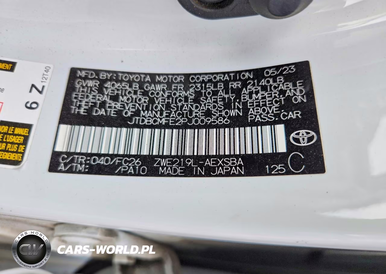2023 Toyota Corolla Hybrid Se Infrared VIN:JTDBCMFE2PJ009586 - 12