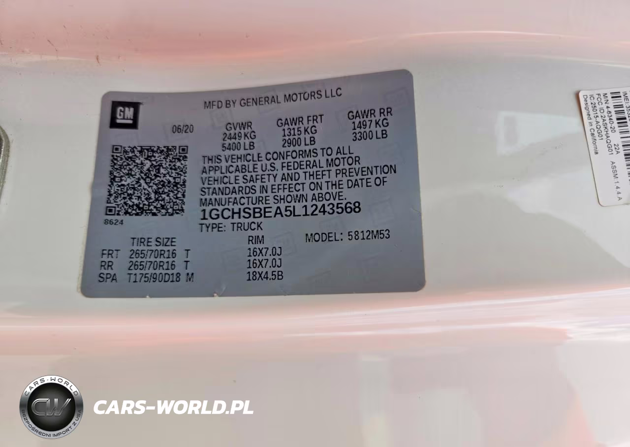 2020 Chevrolet Colorado VIN:1GCHSBEA5L1243568 - 12