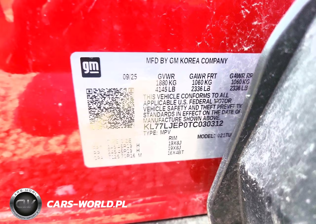 2026 Chevrolet Trax 2Rs VIN:KL77LJEP0TC030312 - 12