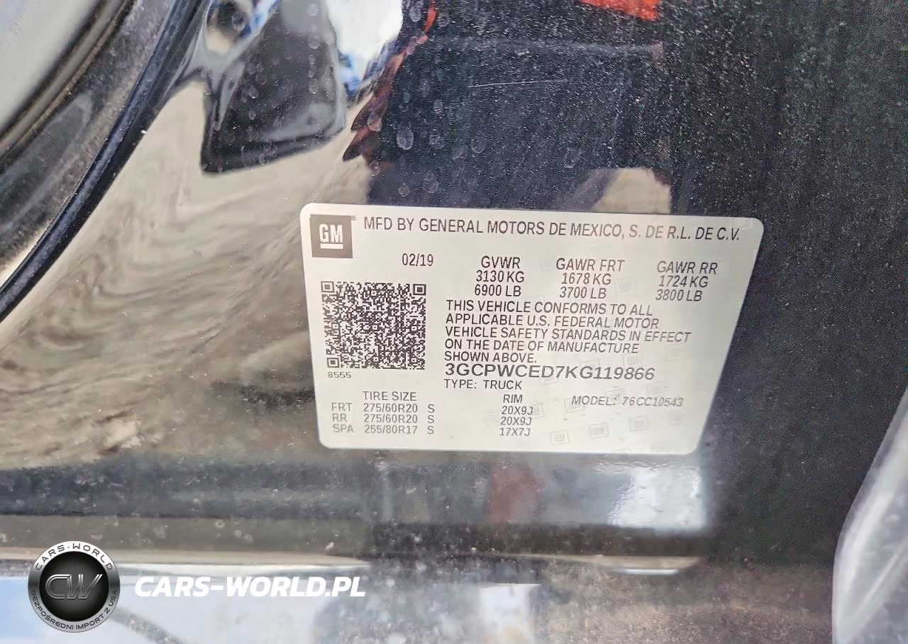 2019 Chevrolet Silverado C1500 Lt VIN:3GCPWCED7KG119866 - 12
