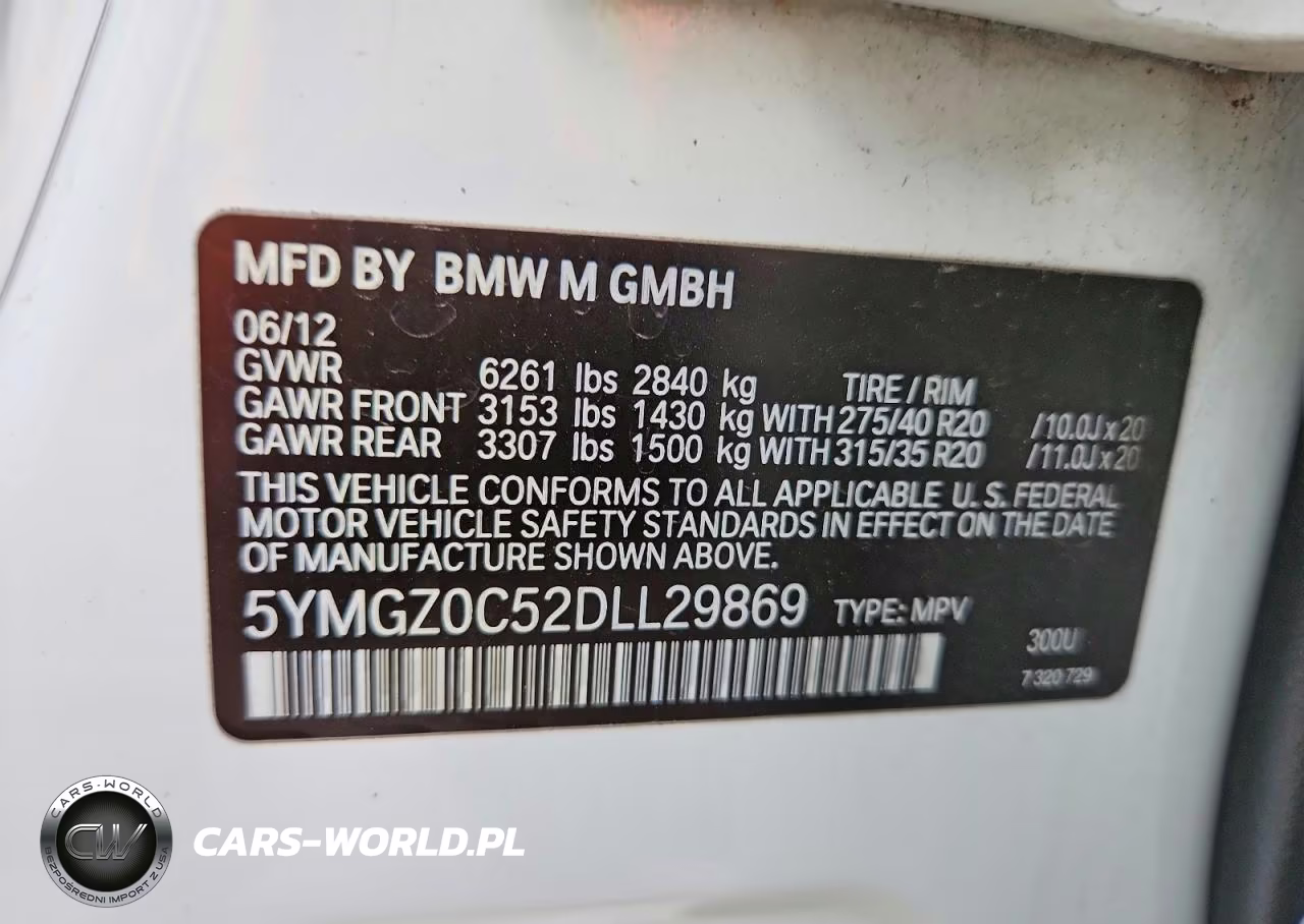 2013 BMW X6 M VIN:5YMGZ0C52DLL29869 - 13