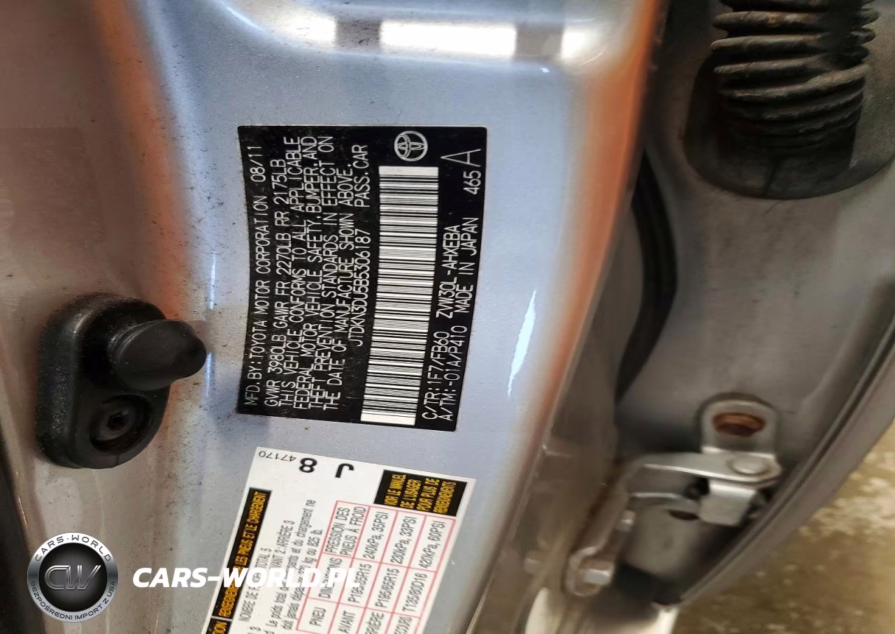 2011 Toyota Prius Two VIN:JTDKN3DU5B5306187 - 12