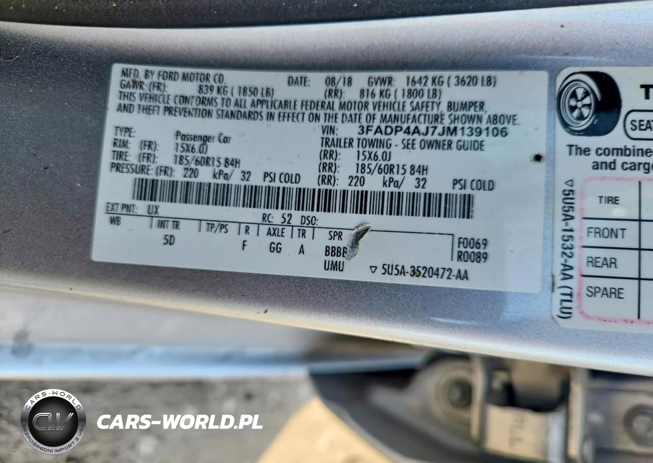 2018 Ford Fiesta S VIN:3FADP4AJ7JM139106 - 12