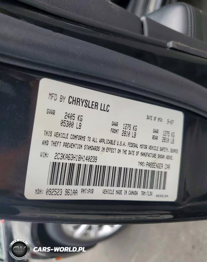 2008 Chrysler 300C VIN:2C3KA63H18H140239 - 12