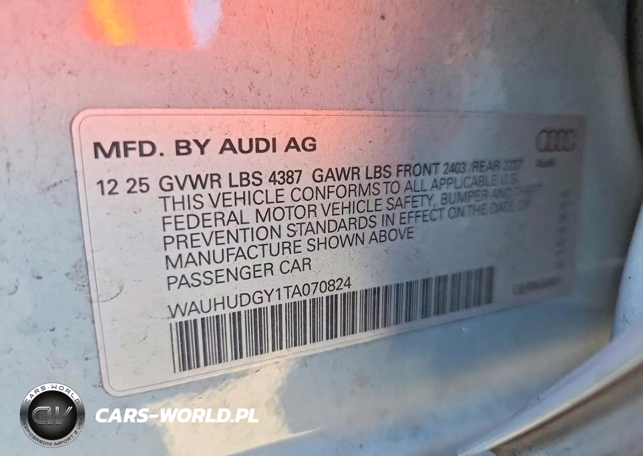2026 Audi A3 Premium Plus VIN:WAUHUDGY1TA070824 - 13