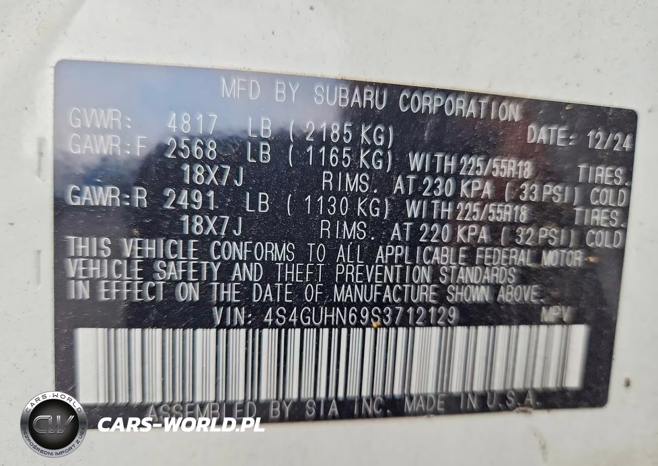 2025 Subaru Crosstrek Limited VIN:4S4GUHN69S3712129 - 13