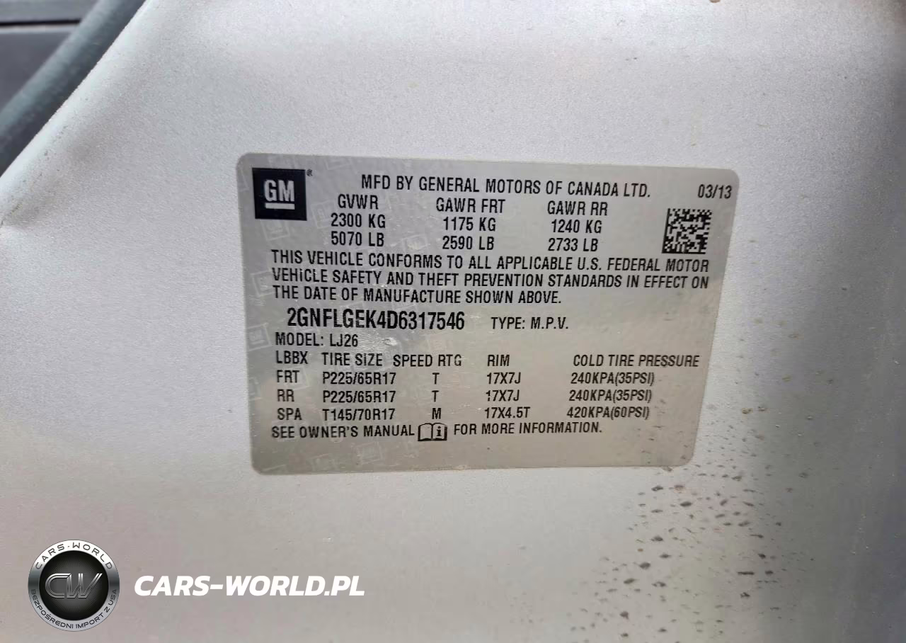2013 Chevrolet Equinox Ltz VIN:2GNFLGEK4D6317546 - 13