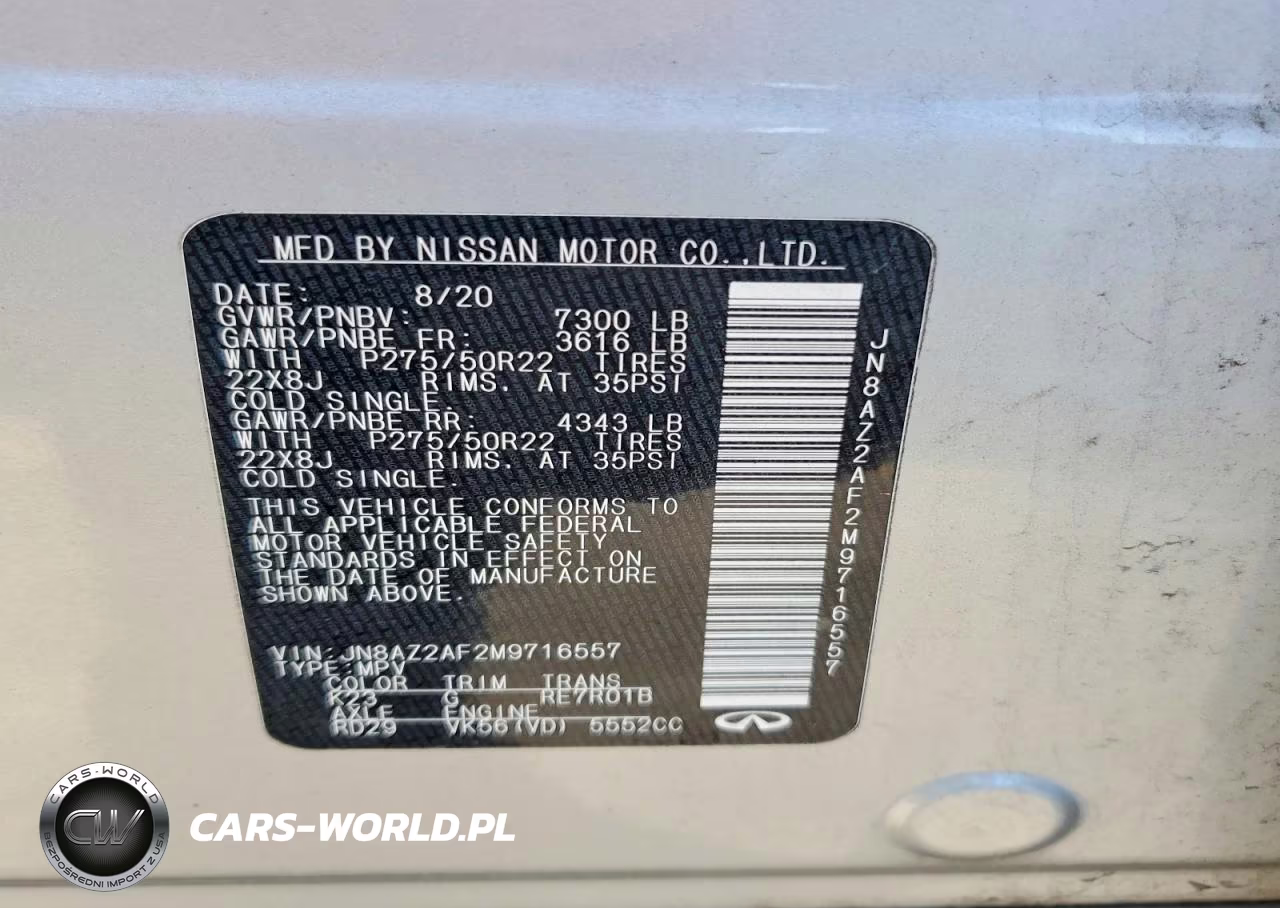2021 Infiniti Qx80 Premium Select VIN:JN8AZ2AF2M9716557 - 13