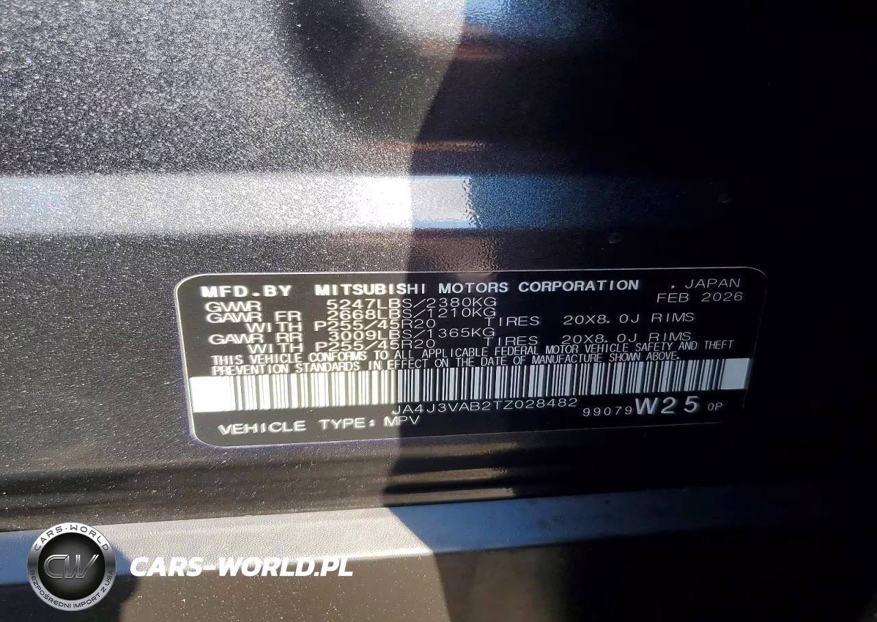 2026 Mitsubishi Outlander Se VIN:JA4J3VAB2TZ028482 - 13