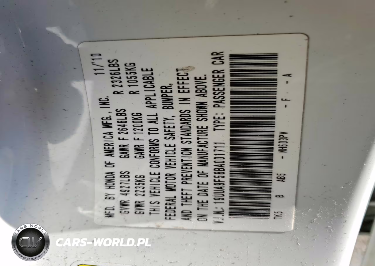 2011 Acura Tl VIN:19UUA9F58BA001711 - 12