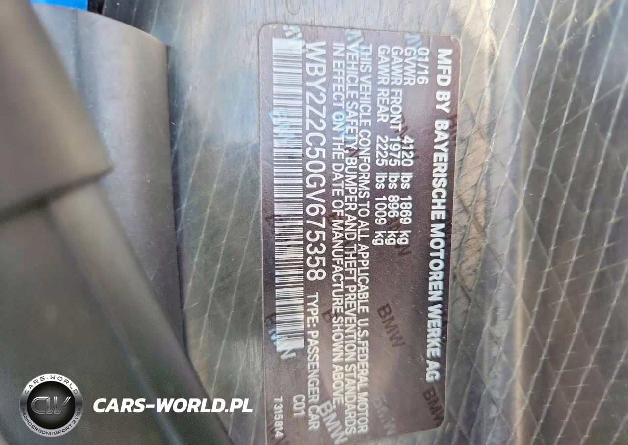 2016 BMW I8 VIN:WBY2Z2C50GV675358 - 12