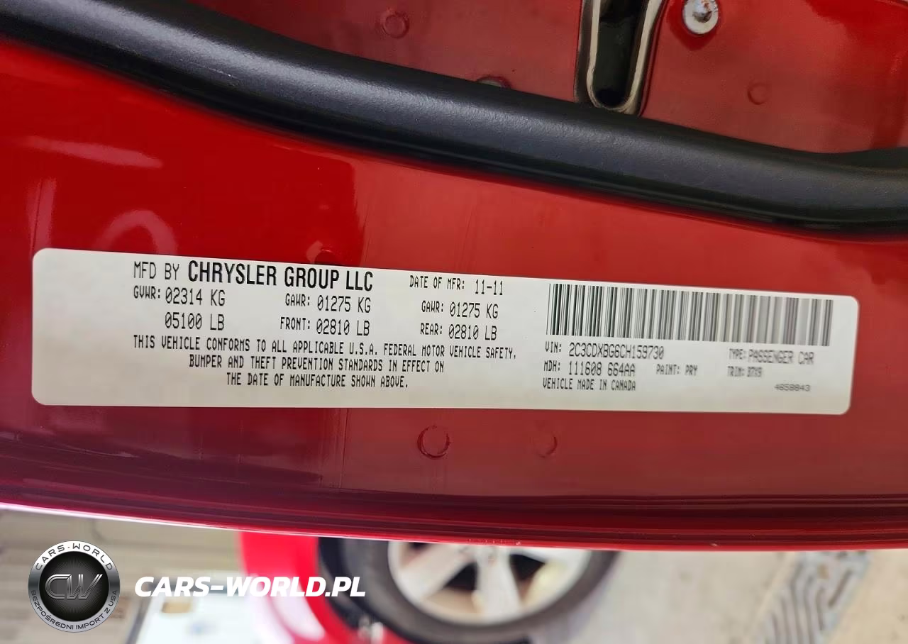2012 Dodge Charger Se VIN:2C3CDXBG6CH159730 - 13