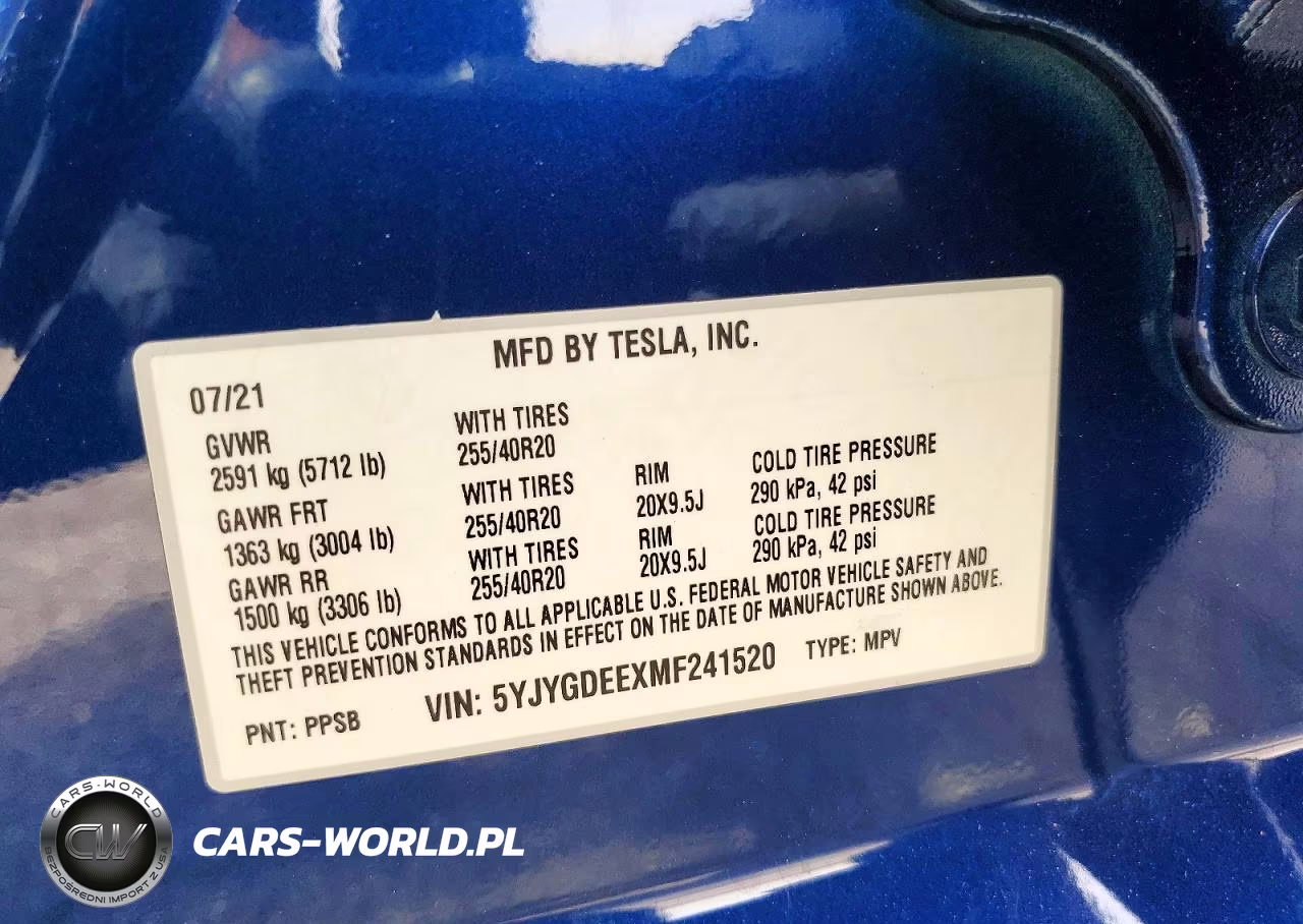 2021 Tesla Model Y VIN:5YJYGDEEXMF241520 - 12