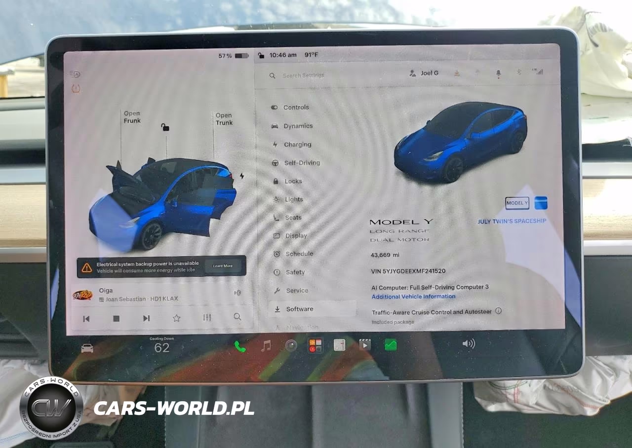 2021 Tesla Model Y VIN:5YJYGDEEXMF241520 - 9