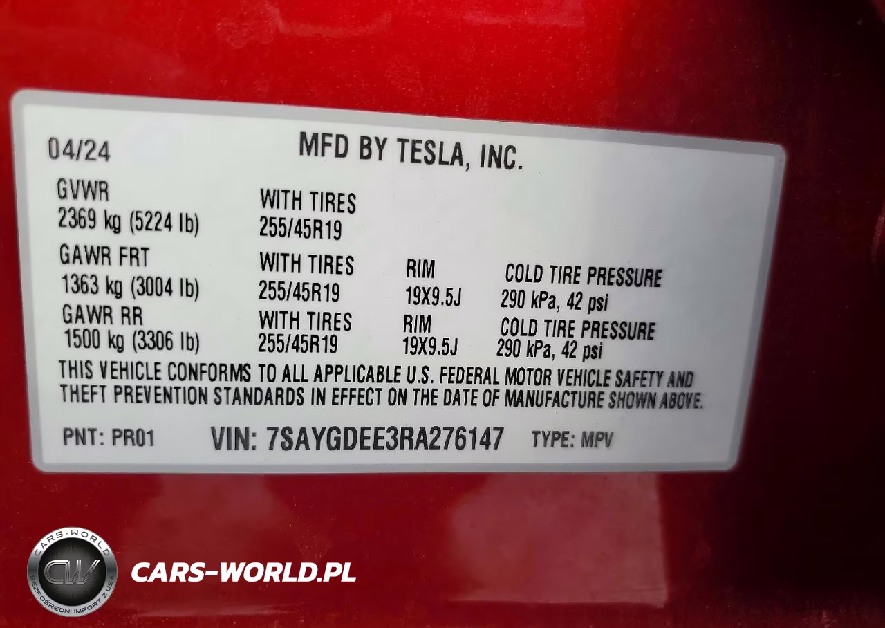 2024 Tesla Model Y VIN:7SAYGDEE3RA276147 - 13