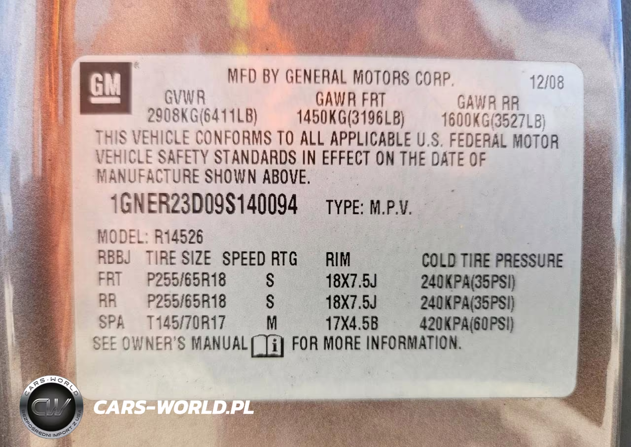 2009 Chevrolet Traverse Lt VIN:1GNER23D09S140094 - 13