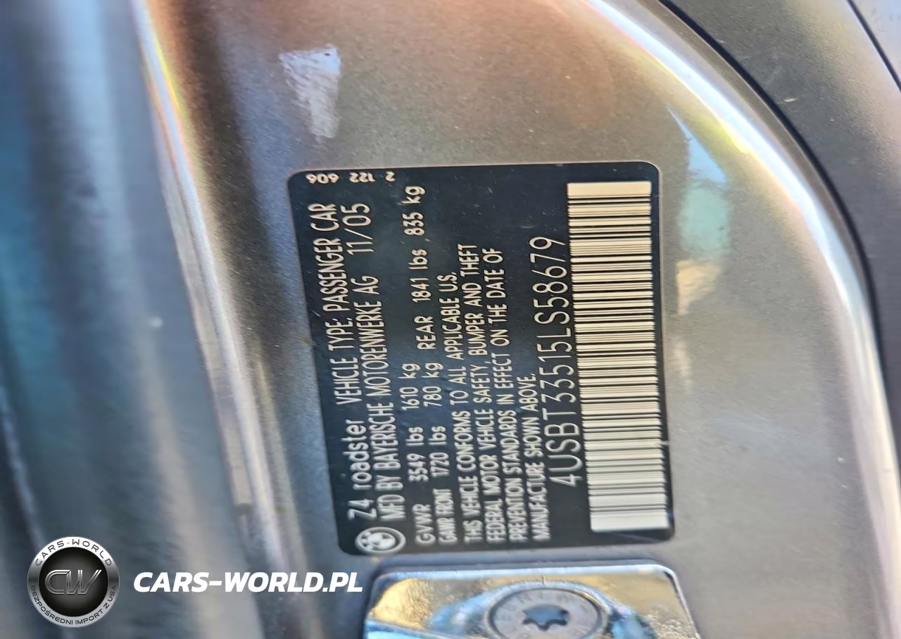 2005 BMW Z4 2.5 VIN:4USBT33515LS58679 - 12