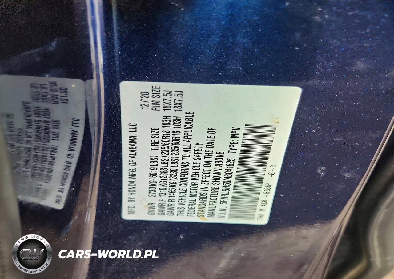 2021 Honda Odyssey Ex VIN:5FNRL6H50MB041625 - 13