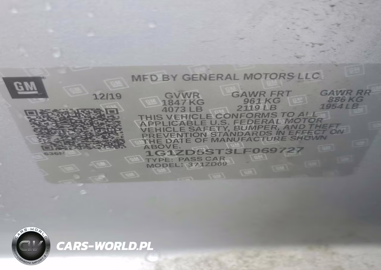 2020 Chevrolet Malibu Lt VIN:1G1ZD5ST3LF069727 - 12