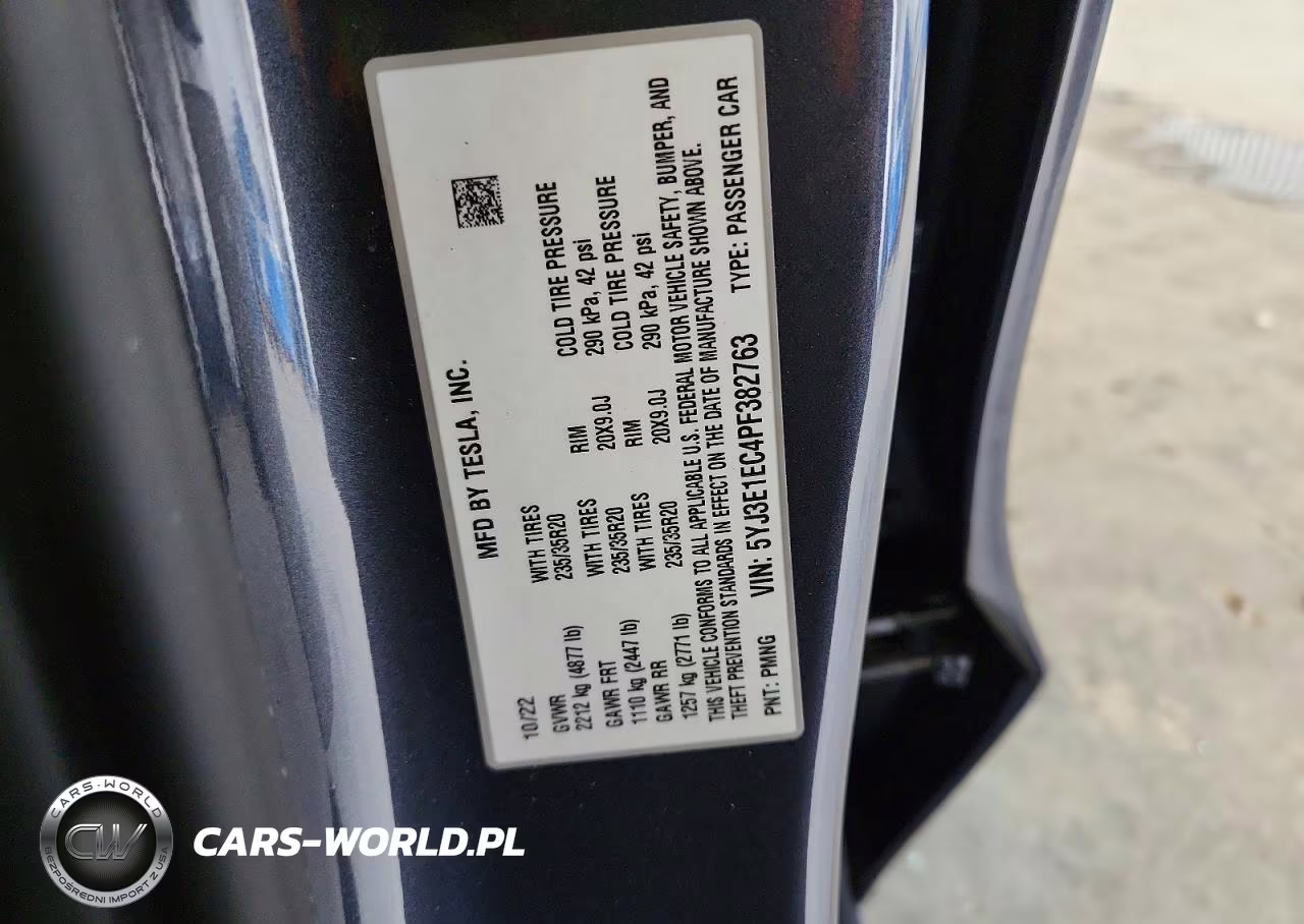 2023 Tesla Model 3 VIN:5YJ3E1EC4PF382763 - 12
