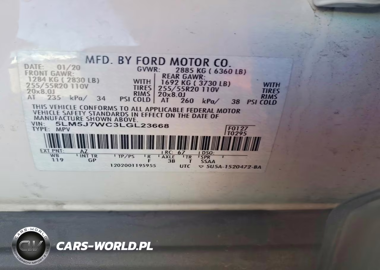 2020 Lincoln Aviator Reserve VIN:5LM5J7WC3LGL23668 - 14