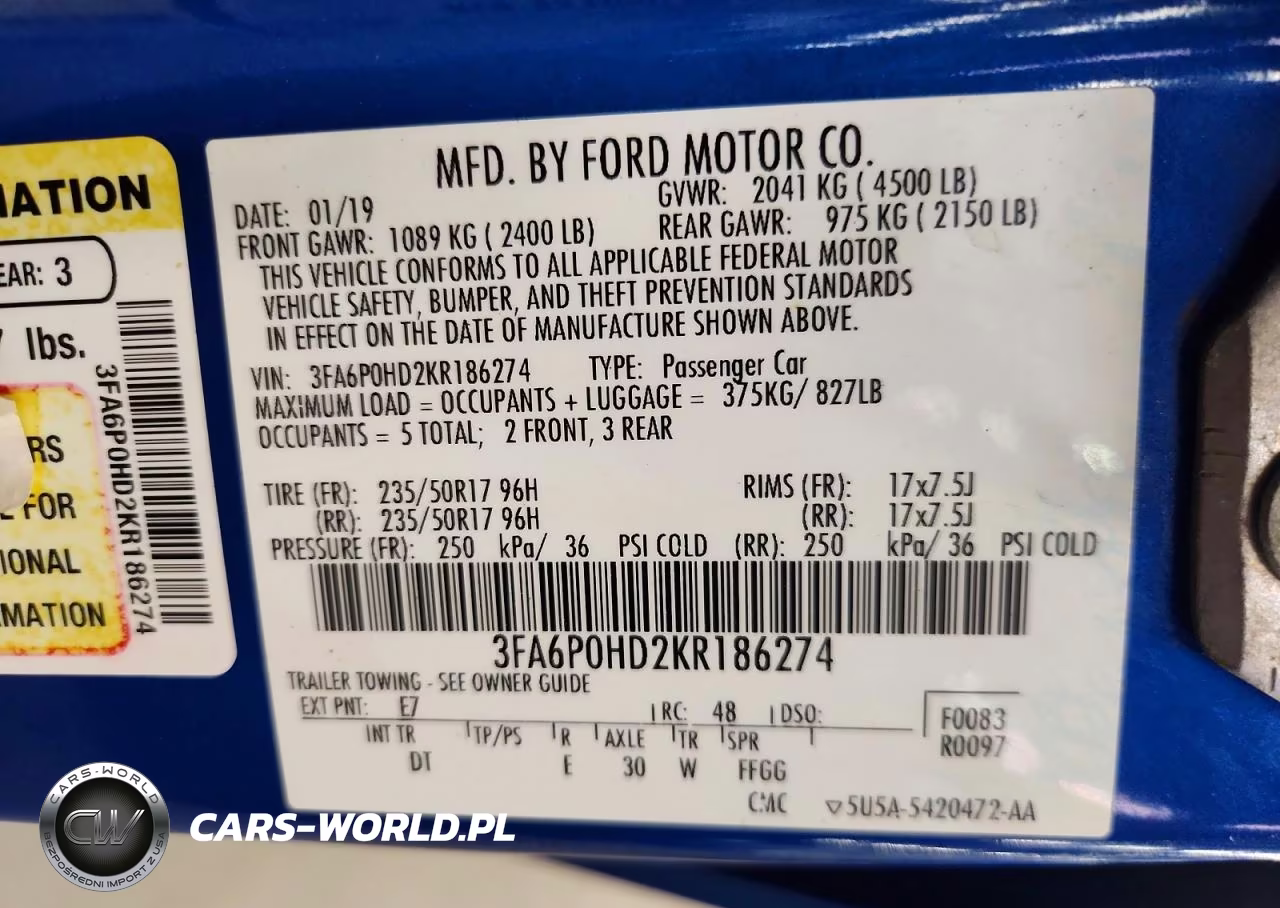 2019 Ford Fusion Se VIN:3FA6P0HD2KR186274 - 12