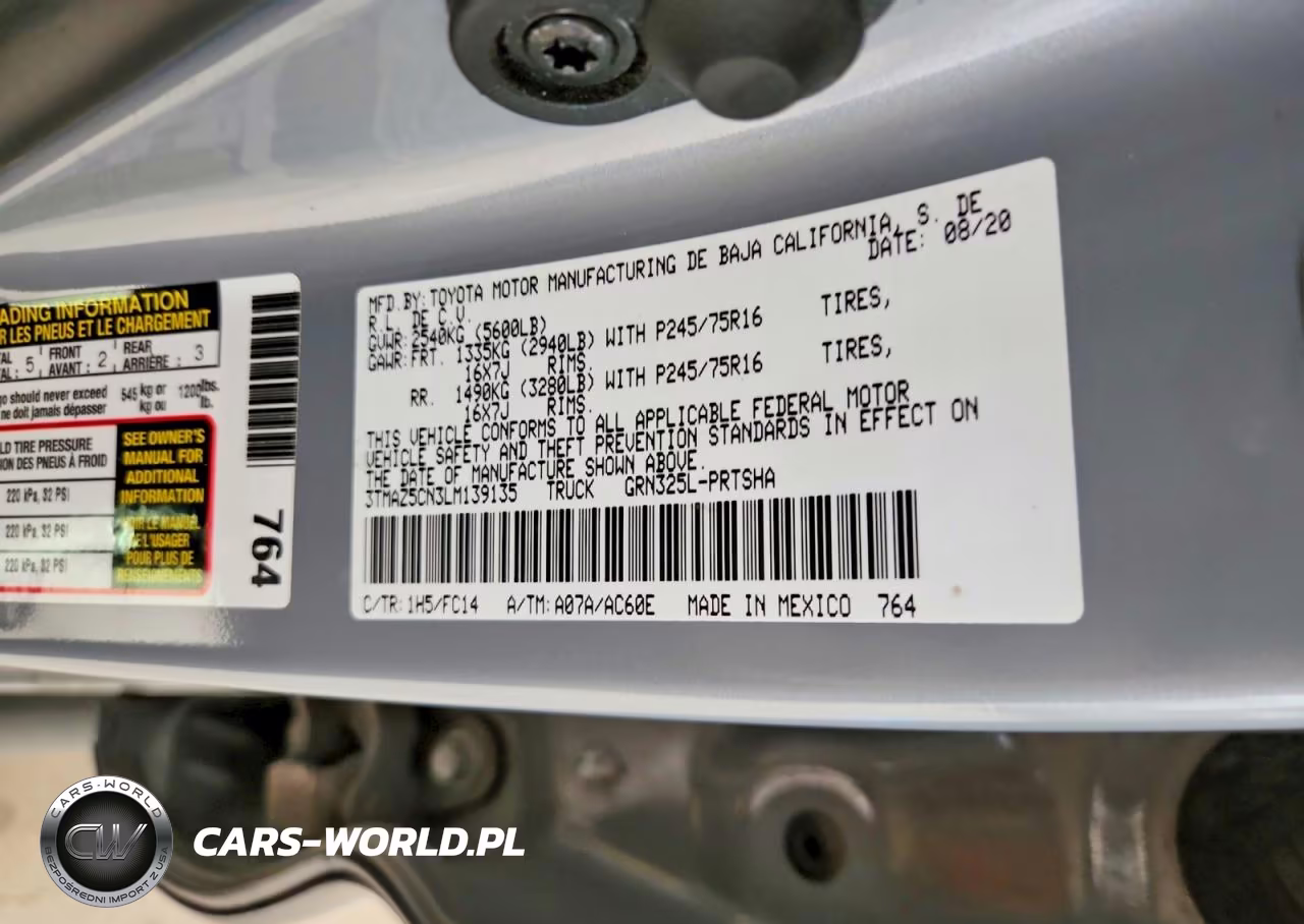 2020 Toyota Tacoma Sr5 V6 VIN:3TMAZ5CN3LM139135 - 12