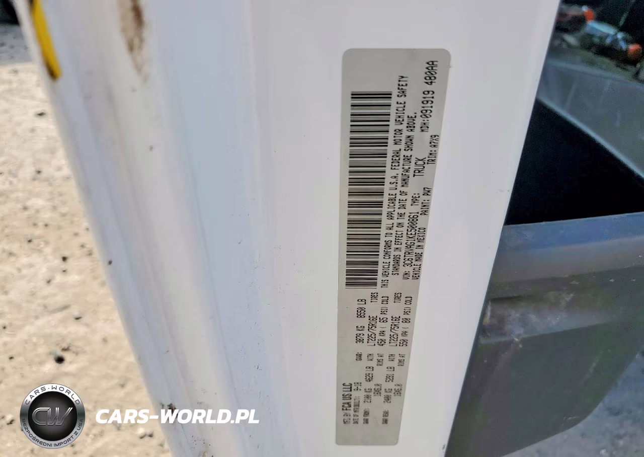 2019 Ram Promaster 1500 1500 Standard VIN:3C6TRVAG1KE500861 - 13