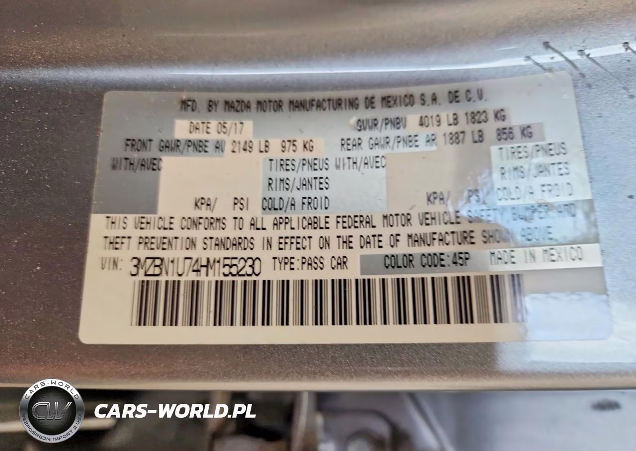 2017 Mazda 3 Sport VIN:3MZBN1U74HM155230 - 12