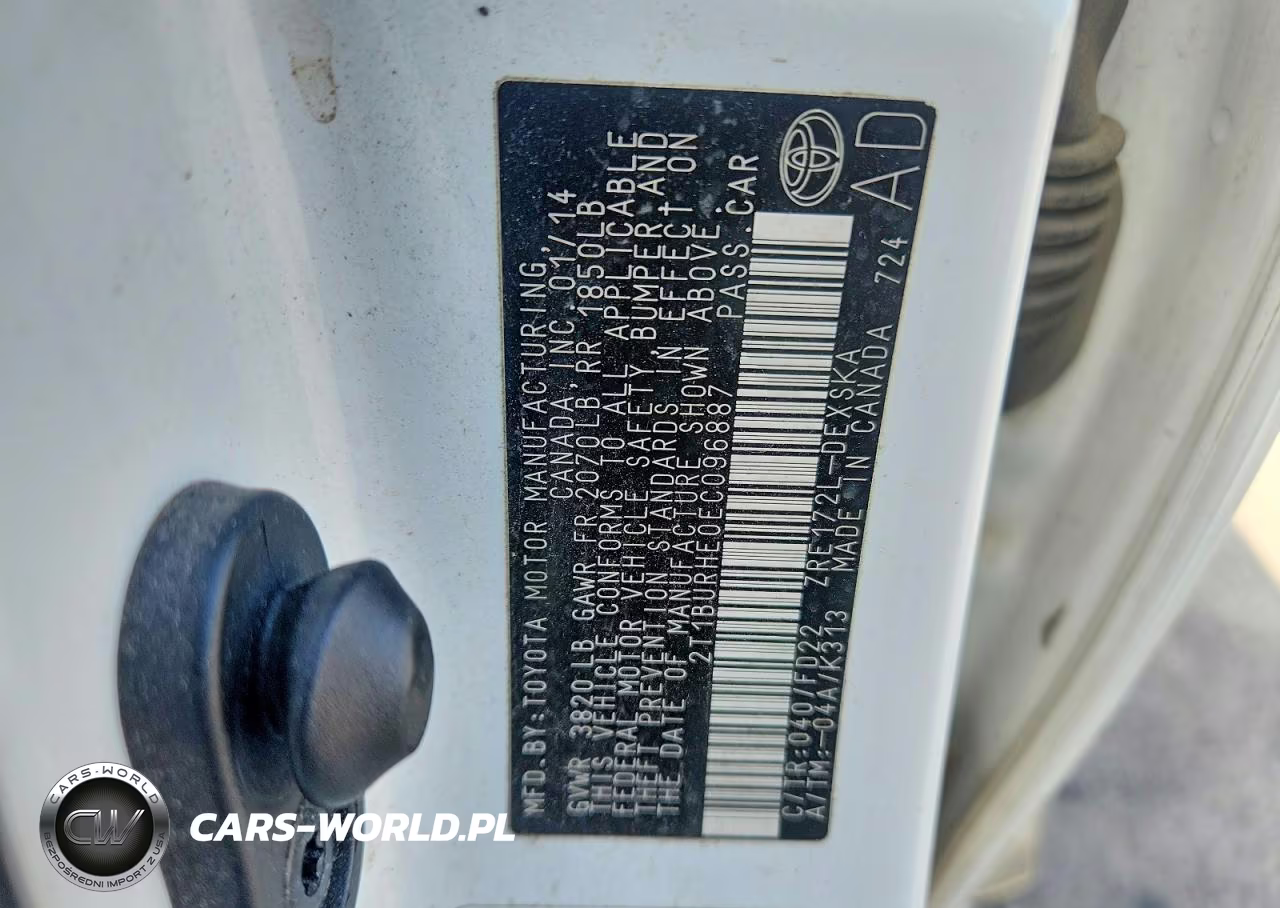 2014 Toyota Corolla S Plus VIN:2T1BURHE0EC09887 - 13