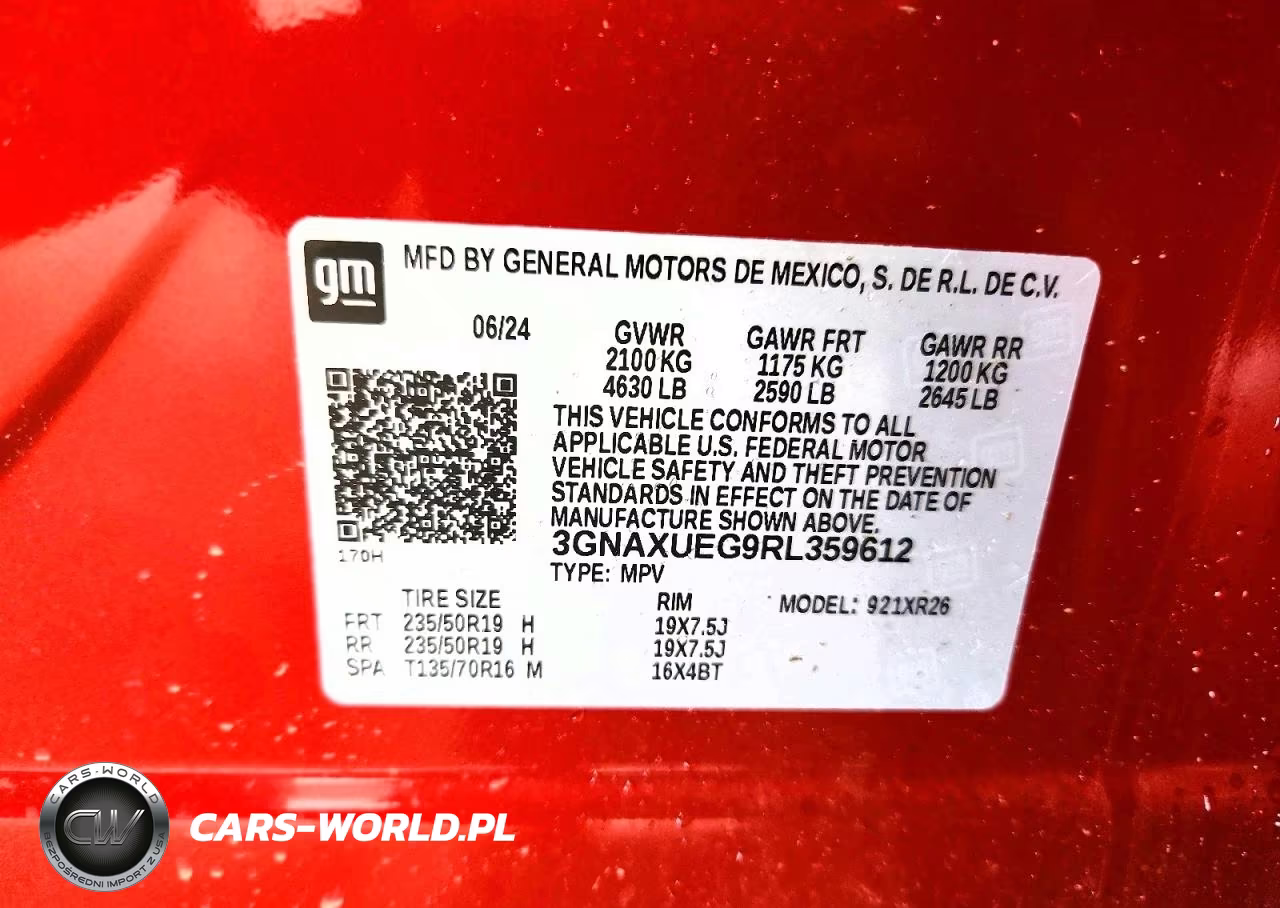 2024 Chevrolet Equinox Lt VIN:3GNAXUEG9RL359612 - 13
