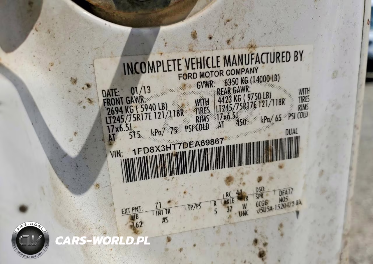 2013 Ford F350 Super Duty VIN:1FD8X3HT7DEA69867 - 13