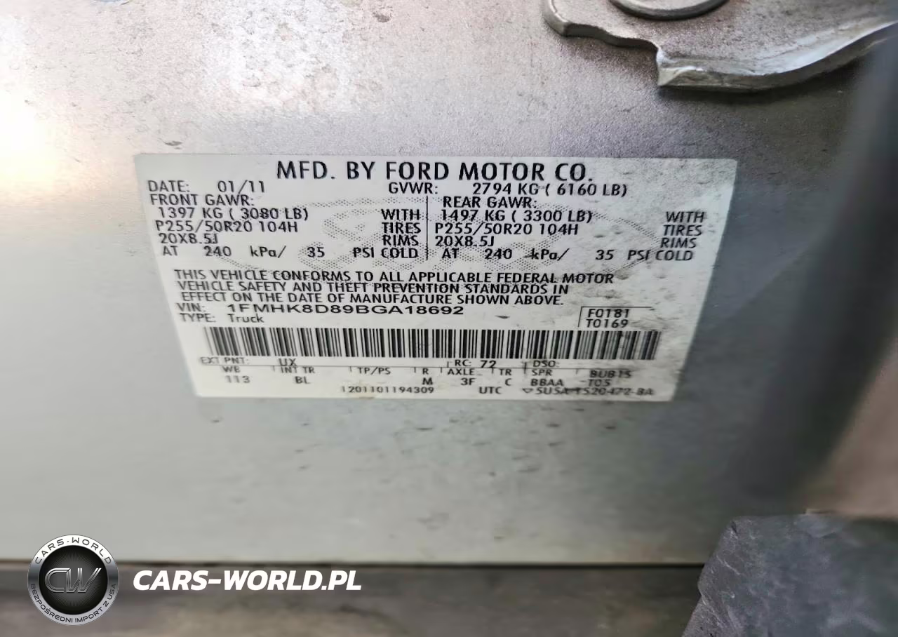2011 Ford Explorer Xlt VIN:1FMHK8D89BGA18692 - 13