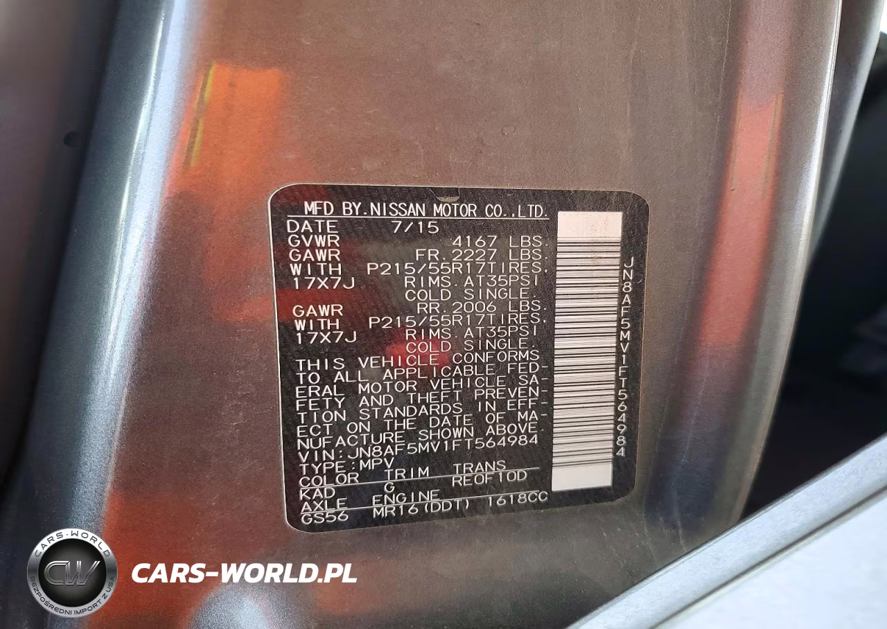 2015 Nissan Juke S VIN:JN8AF5MV1FT564984 - 14