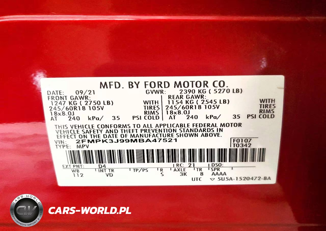 2021 Ford Edge Sel VIN:2FMPK3J99MBA47521 - 14