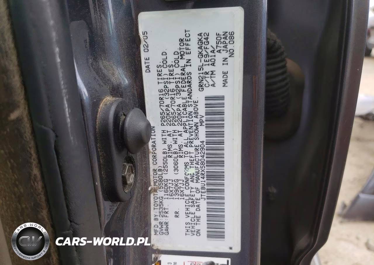 2005 Toyota 4Runner Sr5 VIN:JTEBU14RX58042904 - 13