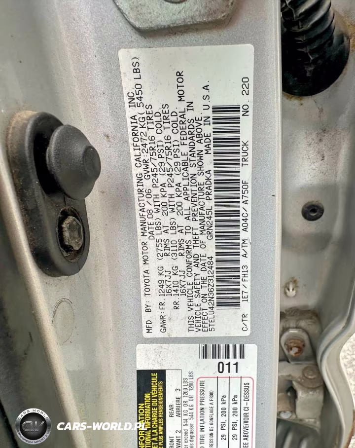 2006 Toyota Tacoma Base V6 VIN:5TELU42N36Z312484 - 10