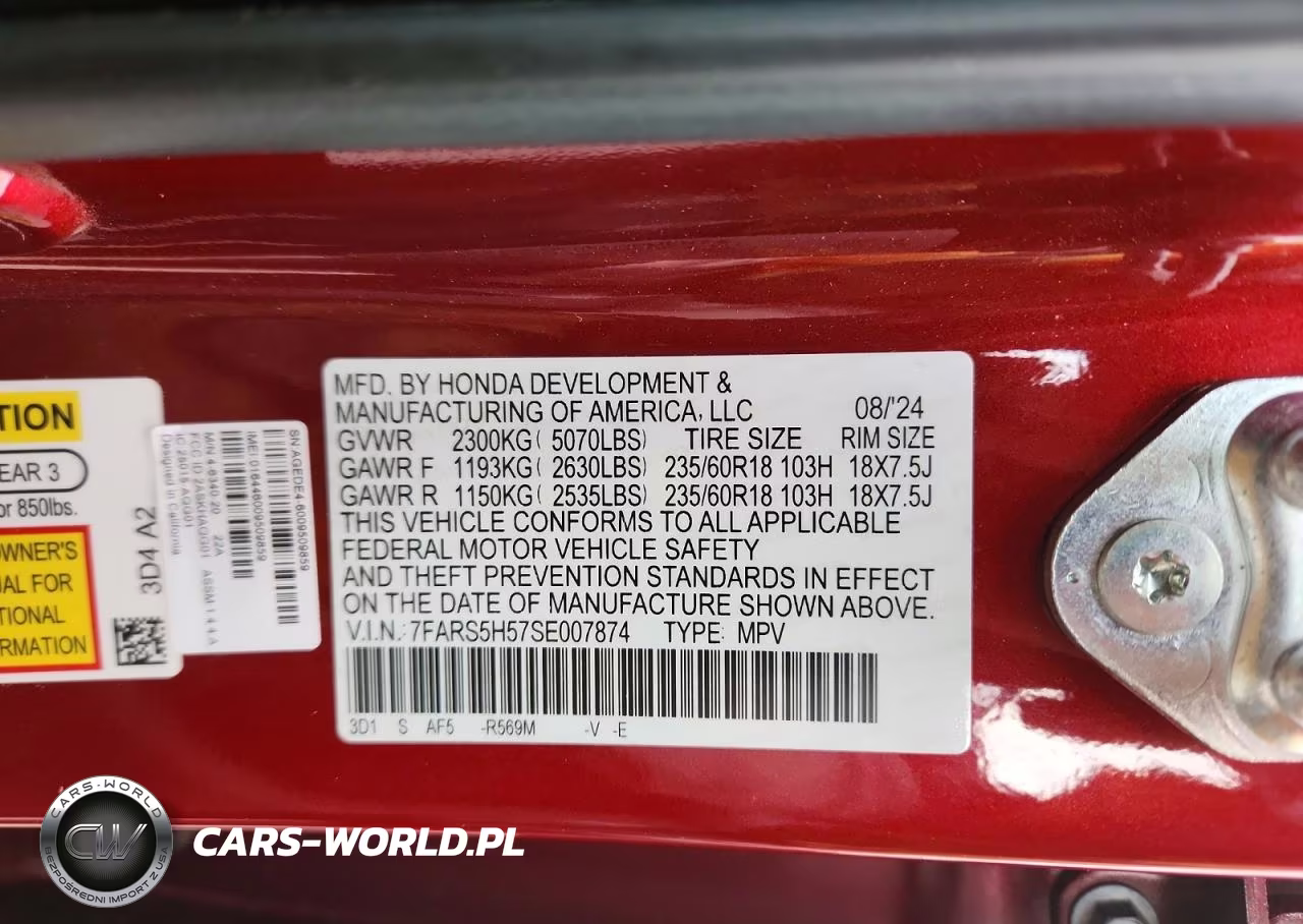 2025 Honda Cr-V Sport VIN:7FARS5H57SE007874 - 13